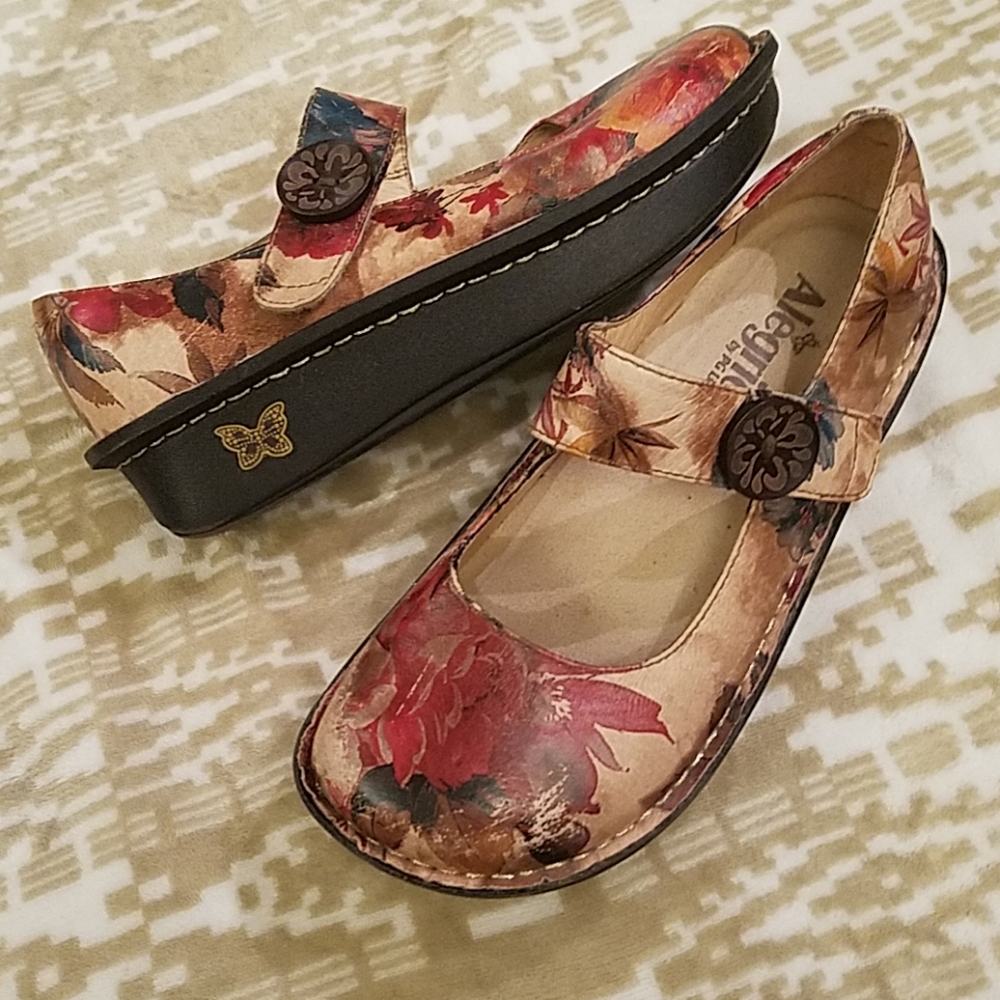 Alegria by PG Lite Floral Mary Janes